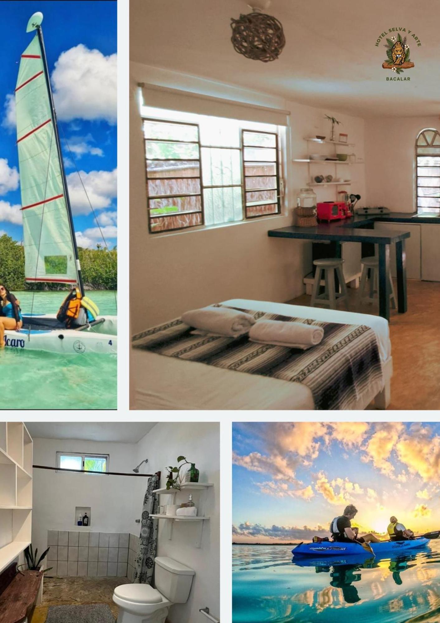 Casa Arte Y Selva Bacalar - Free Bikes & Kayyaks Hotel ภายนอก รูปภาพ